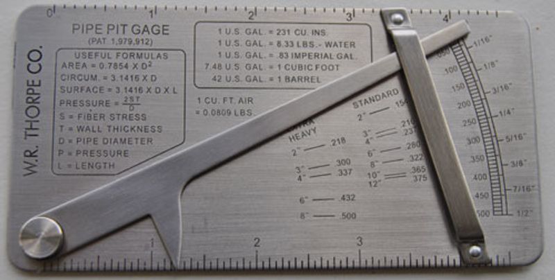 Pipe Pit Gage